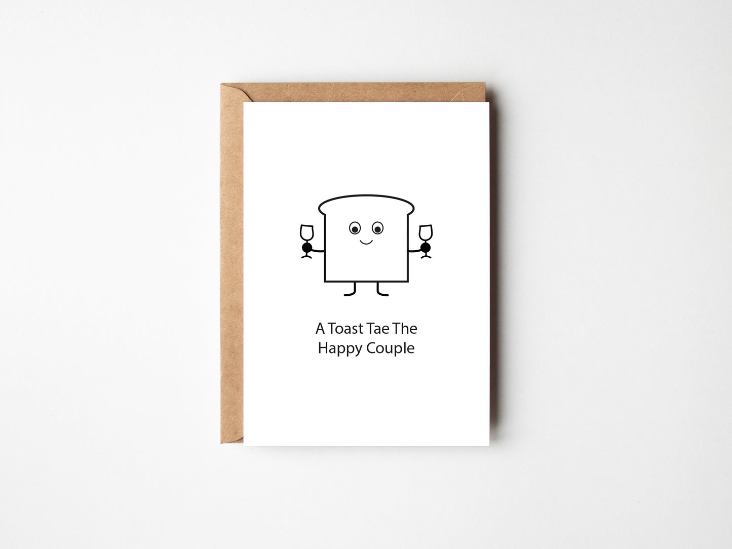 A Toast Tae The Happy Couple  | Greeting Card