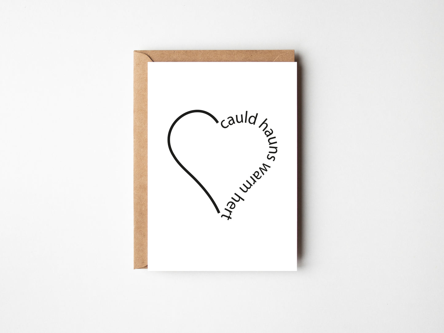 Cauld Hauns Warm Hert | Greeting Card