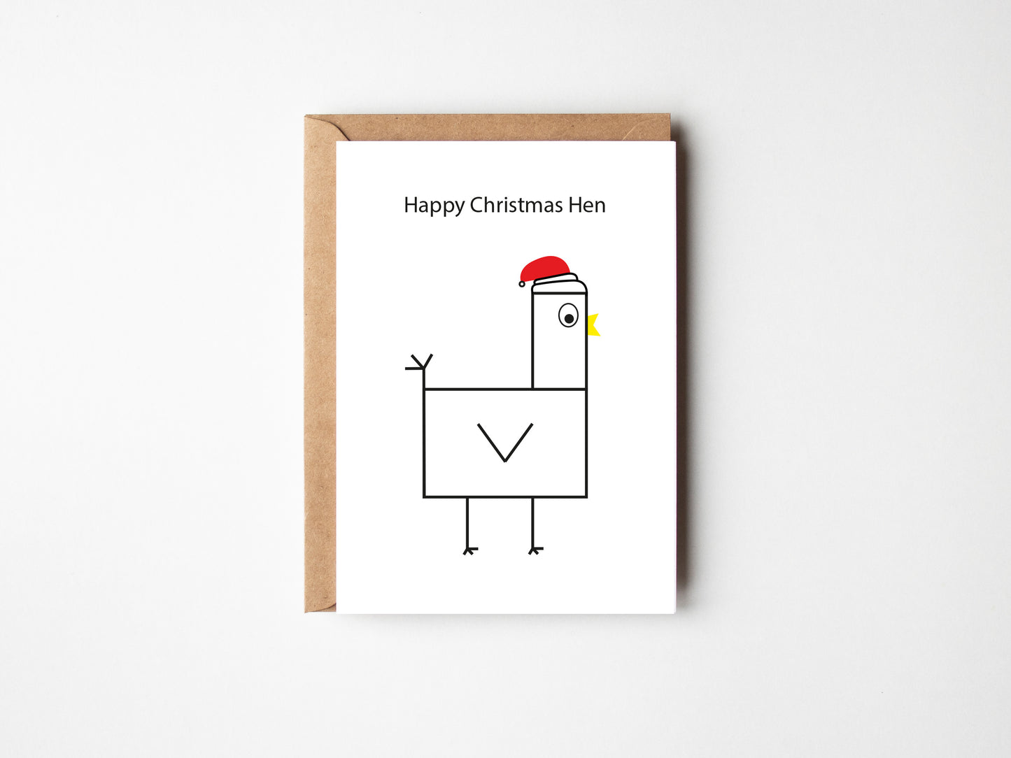 Happy Christmas Hen | Greeting Card