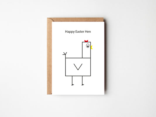 Happy Easter Hen | Greeting Card