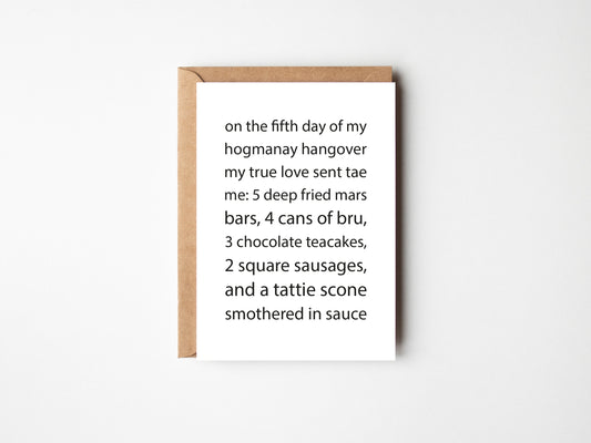 Hogmanay Hangover | Greeting Card