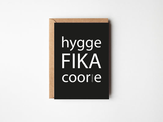 Hygge Fika Coorie Christmas | Greeting Card