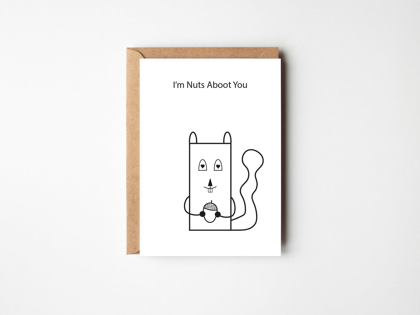 I'm Nuts Aboot You | Greeting Card