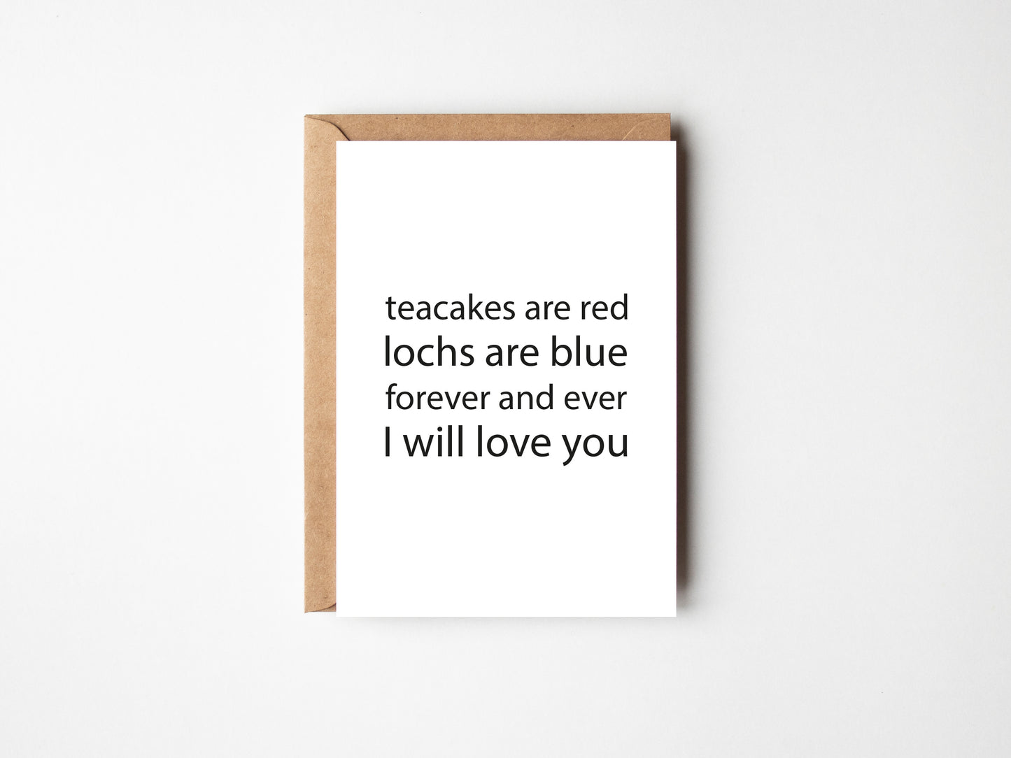 Teacakes Are Red | Greeting Card