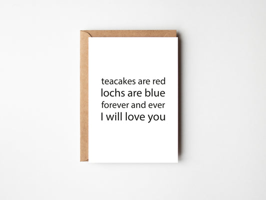 Teacakes Are Red | Greeting Card