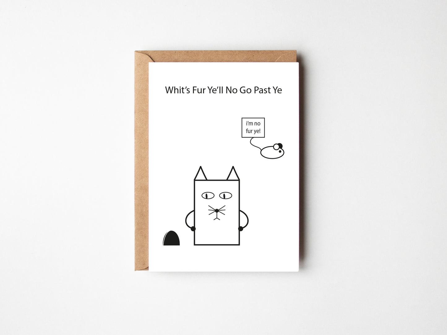 Whit's Fur Ye'll No Go Past Ye | Greeting Card