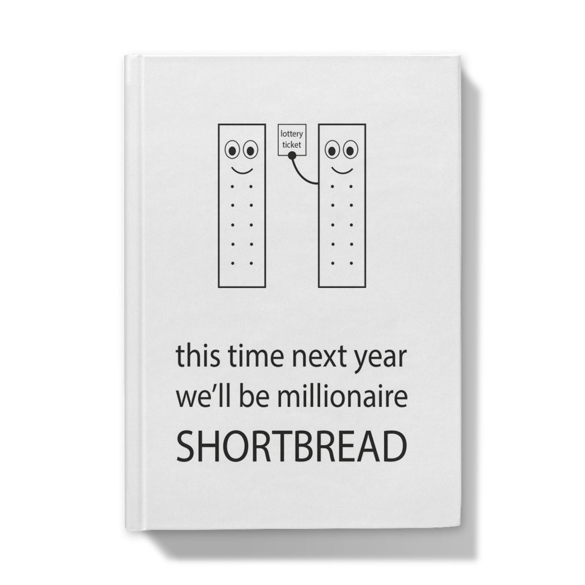 This Time Next Year We'll Be Millionaire Shortbread | A5 Hardback Notebook